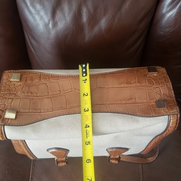 MICHAEL Kors Colette Walnut Medium Messenger Satchel Bag - Picture 12 of 16